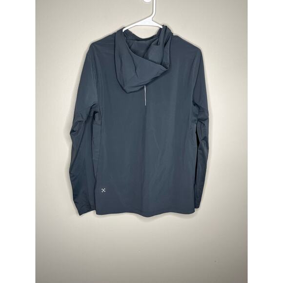 Lululemon Chill Motion Pull Over Charcoal Gray Mens Hooded Long Sleeve Size S - Picture 6 of 9